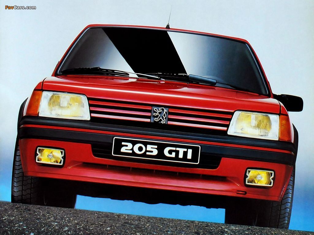 1024x768 Peugeot 205 GTi 1984–94 wallpaper
