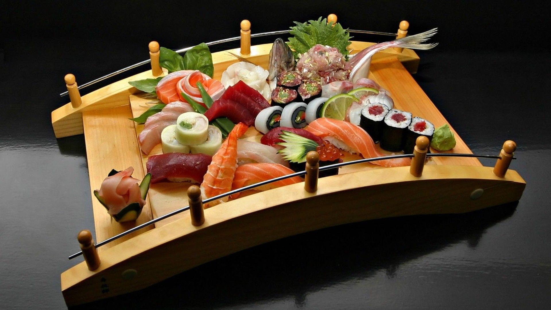1920x1080 Sushi Background for PC Quality Cool Image