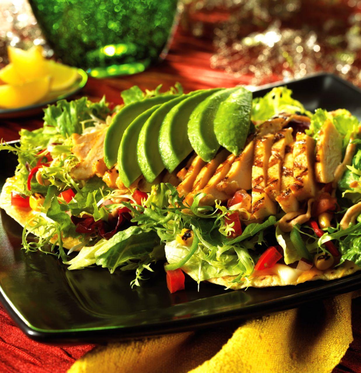 1237x1278 Grilled Chick Tostada Mexican Food Wallpaper