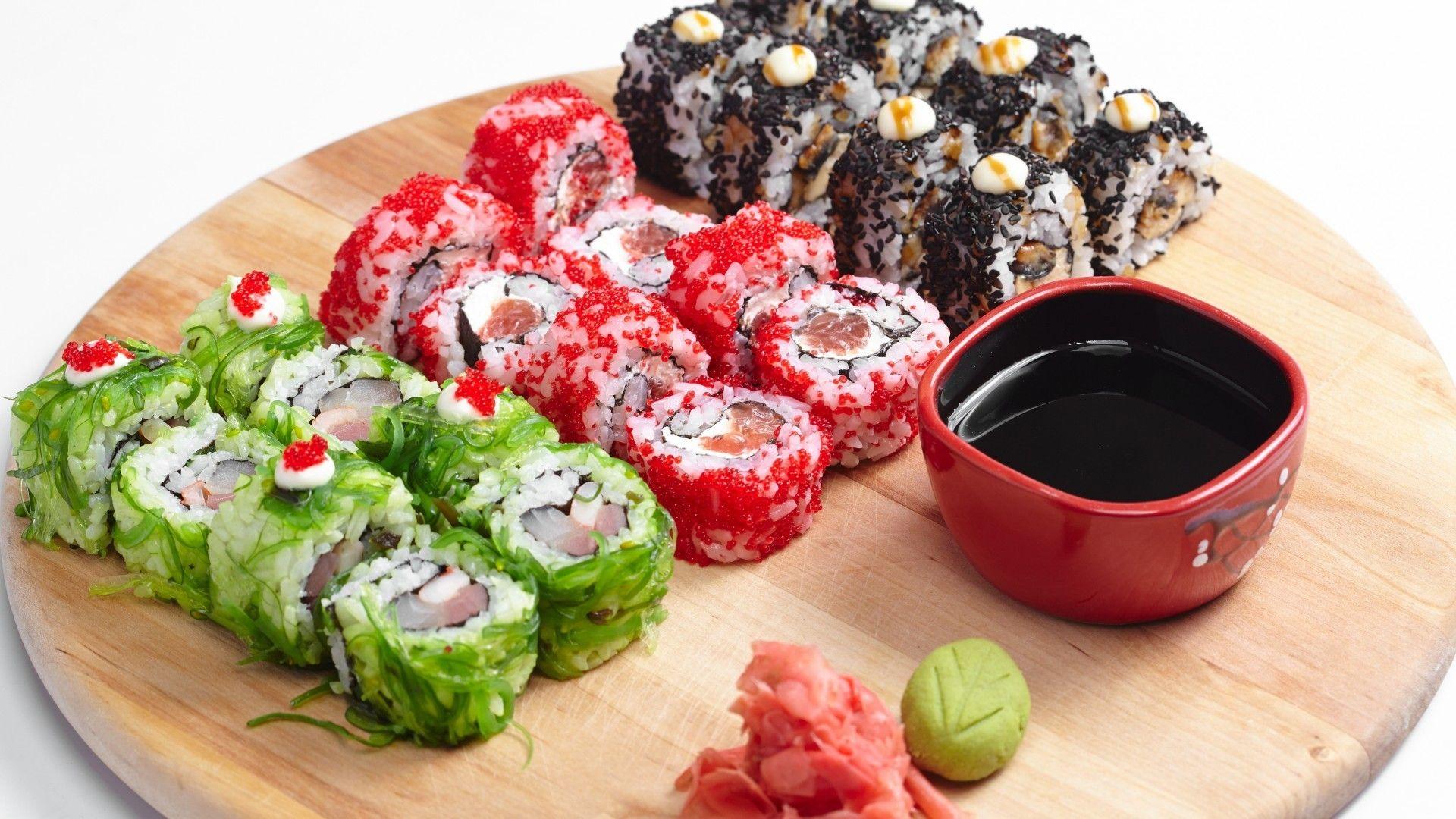 1920x1080 Download 1920x1080 Sushi, Rice, Japanese Food, Seafood