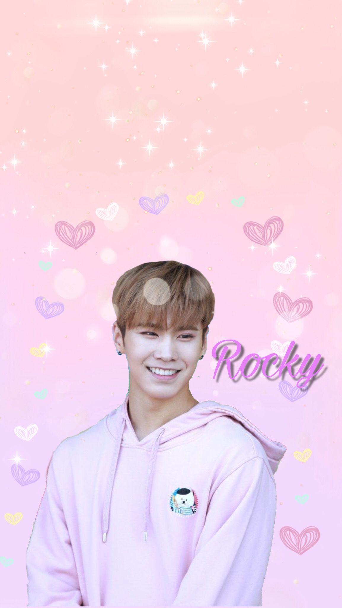 1154x2048 freetoedit #rocky #astro #kpop #wallpaper #pink #music #bias