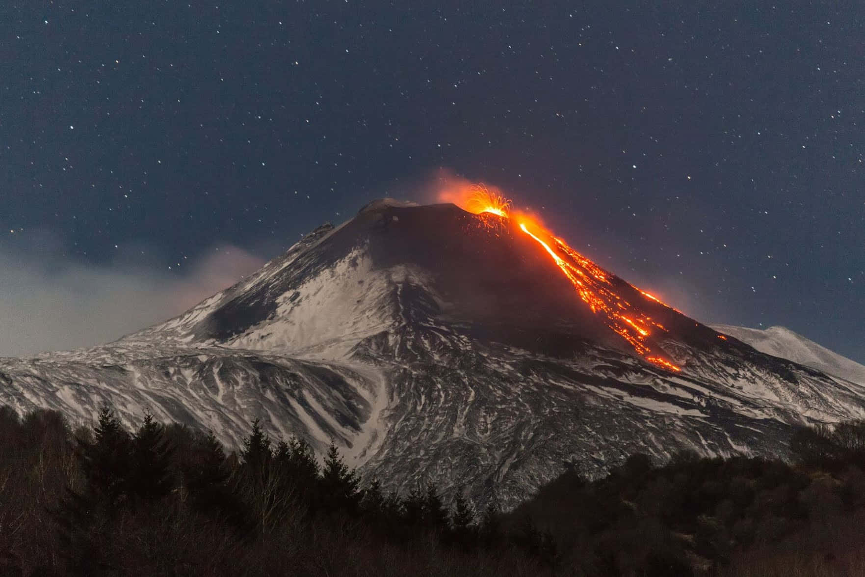 1763x1175 Mount Etna Wallpaper