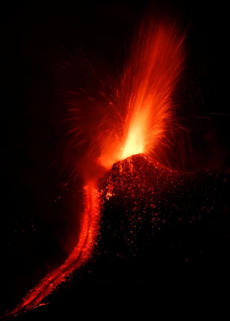 800x1117 Volcano Mount Etna Spewing Lava