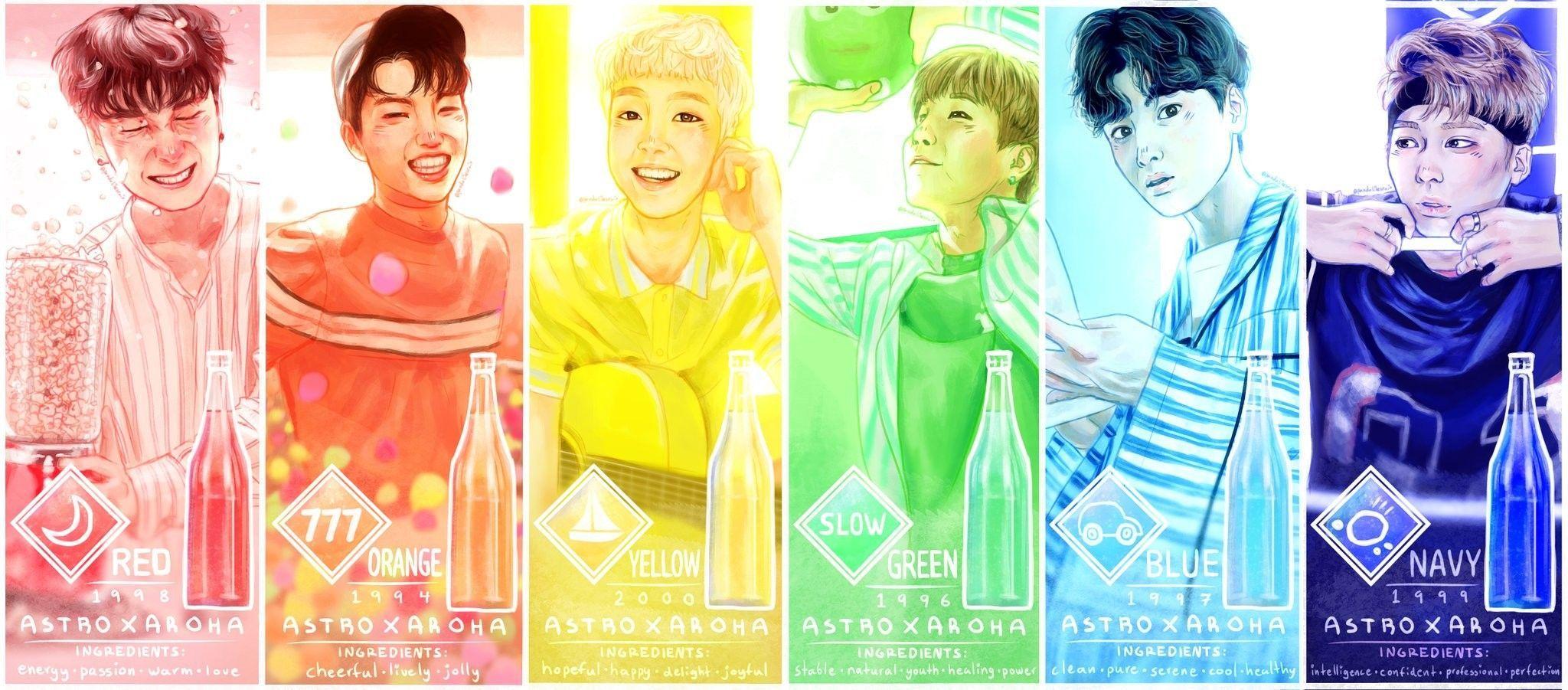 2048x901 Astro #fanart #kpop.. kpop. Astro wallpaper