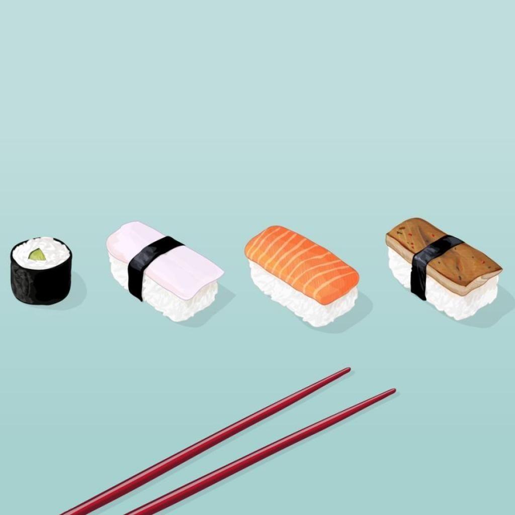 1024x1024 SUSHI WRAPPING PAPER STATIONERY