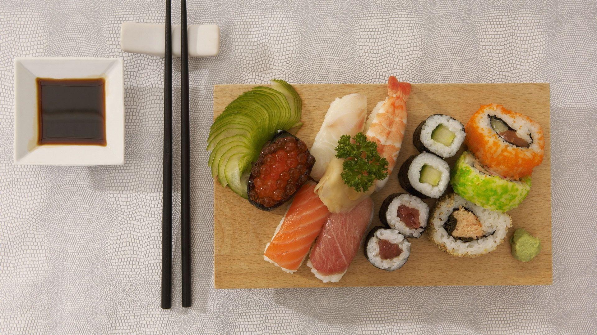 1920x1080 Download Wallpaper 1920x1080 sushi, allsorts, japanese cuisine, fish