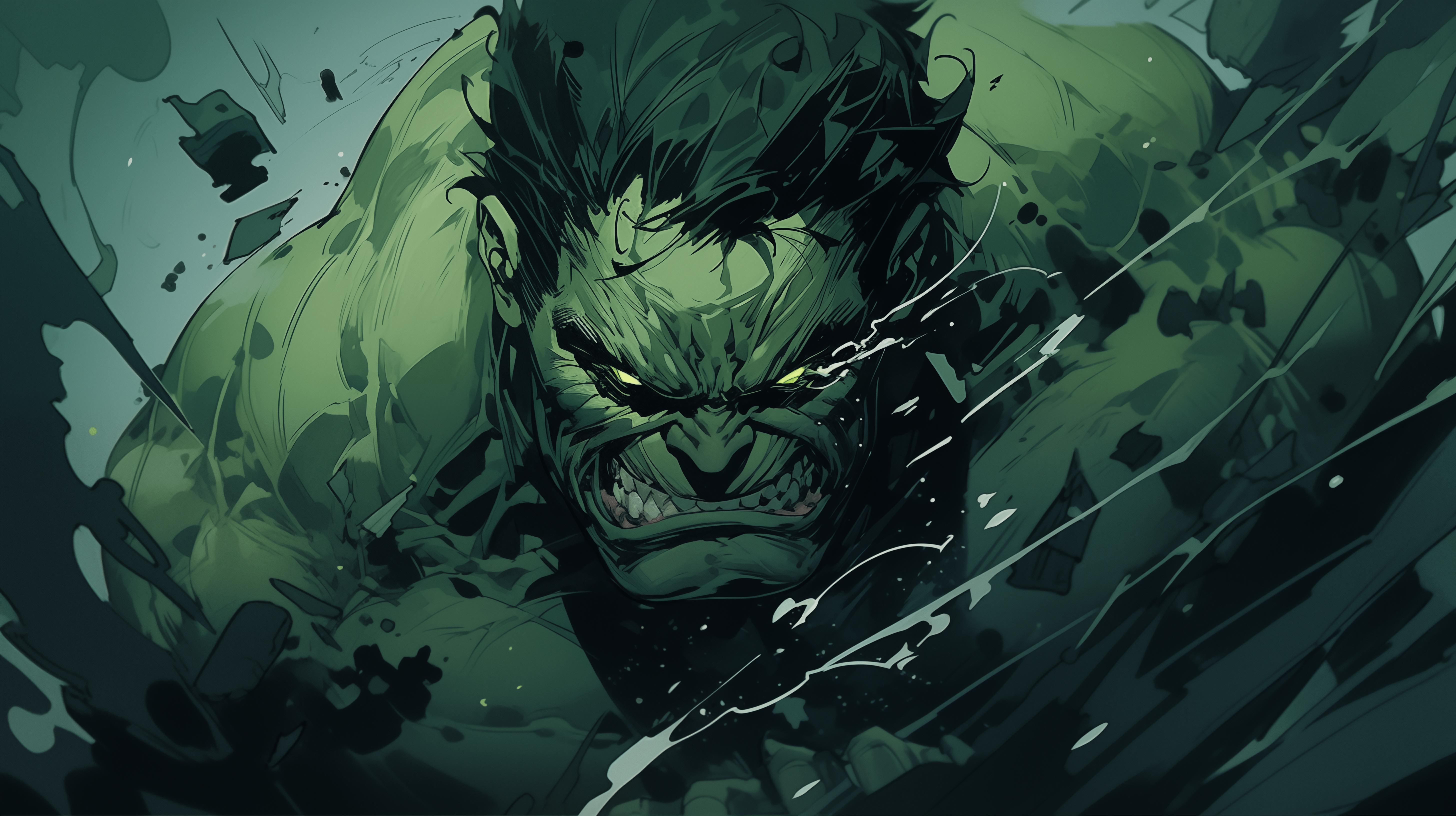 5824x3264 Hulk Fury HD Desktop Wallpaper