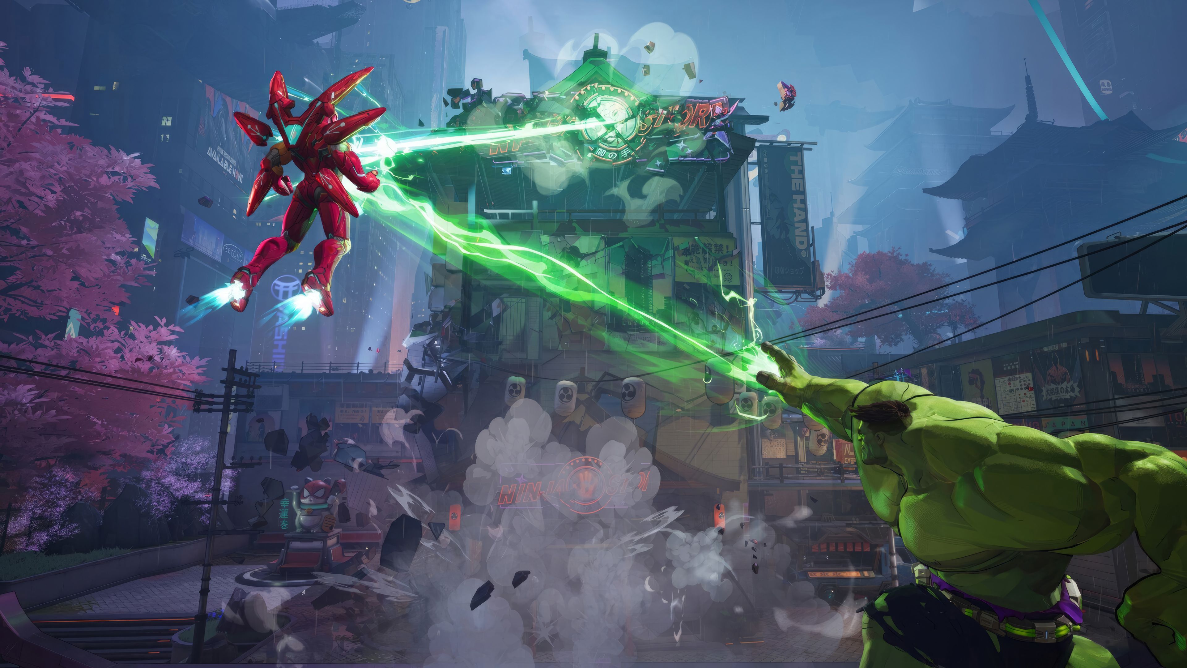 3840x2160 Iron Man Hulk Combo Wallpaper 4K HD PC