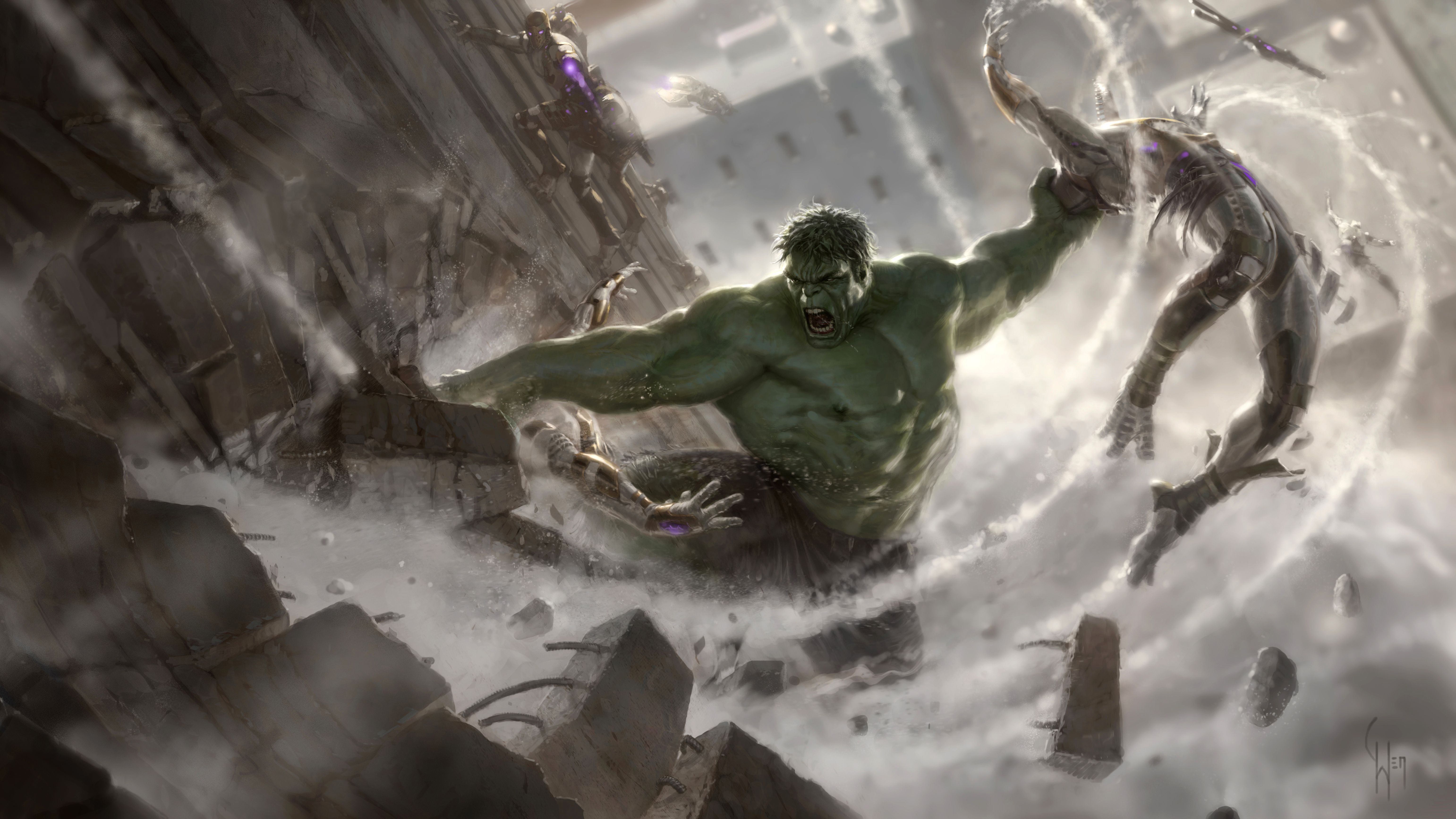 6166x3468 HD desktop wallpaper: Hulk, Movie