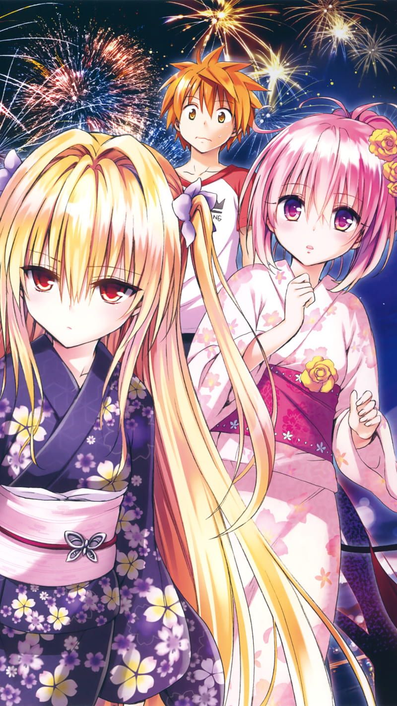 800x1422 To Love Ru, yukata, anime, HD phone