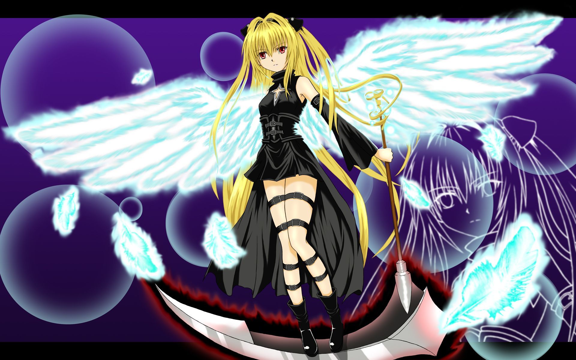 1920x1200 golden darkness to love ru. konachan