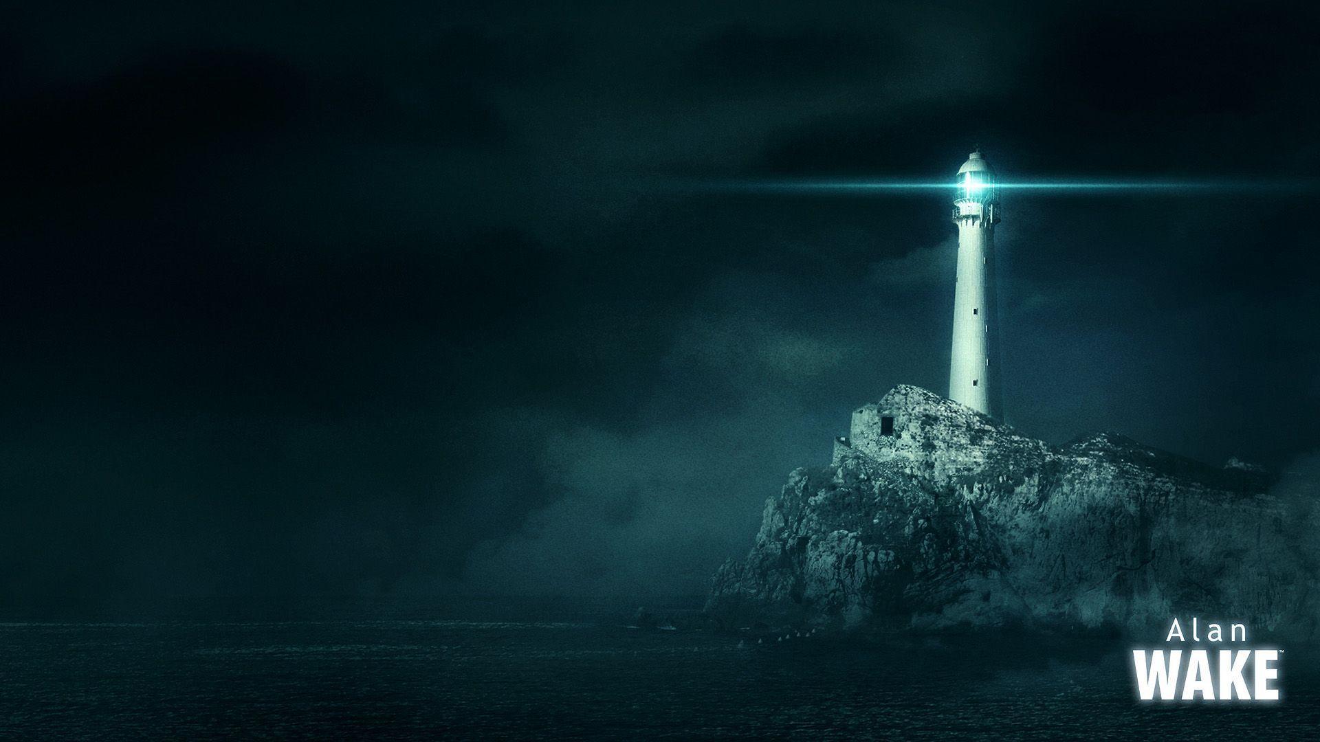 1920x1080 Alan Wake. Free Wallpaper. Lighthouse, Ocean rocks