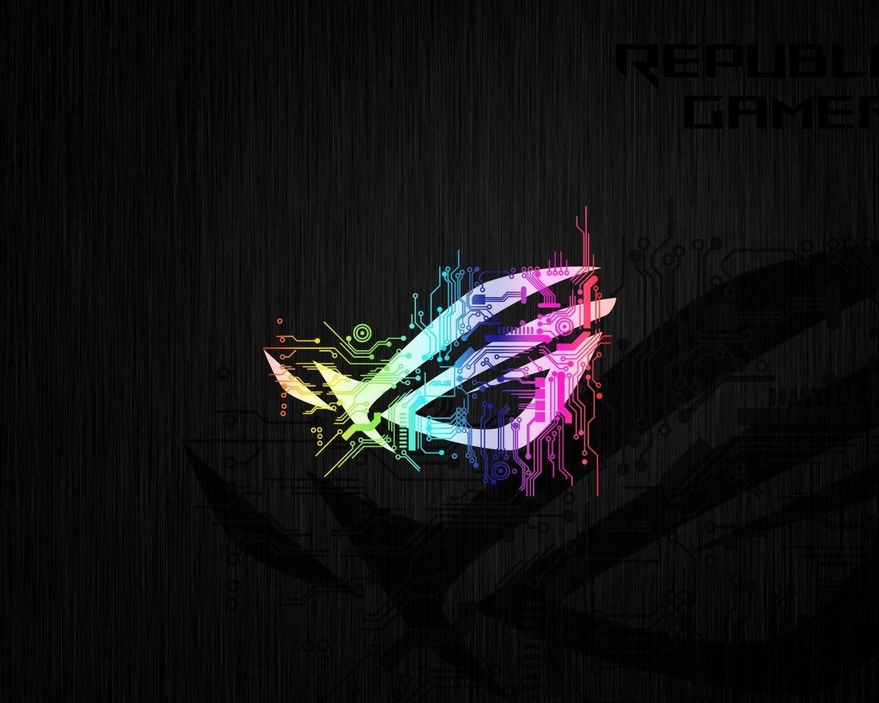 1280x1024 Download 1280x1024 Rog, Asus, Logo, Republic Of Gamers
