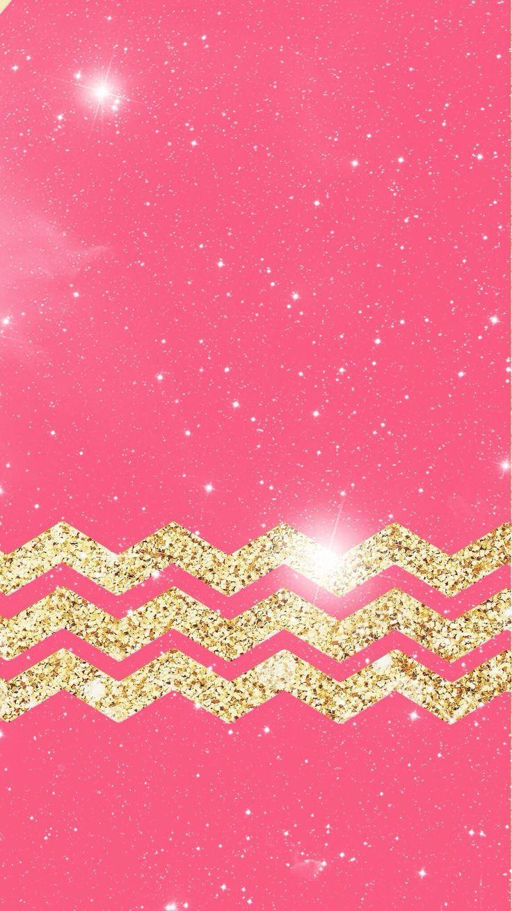 736x1310 Gold and pink wallpaper