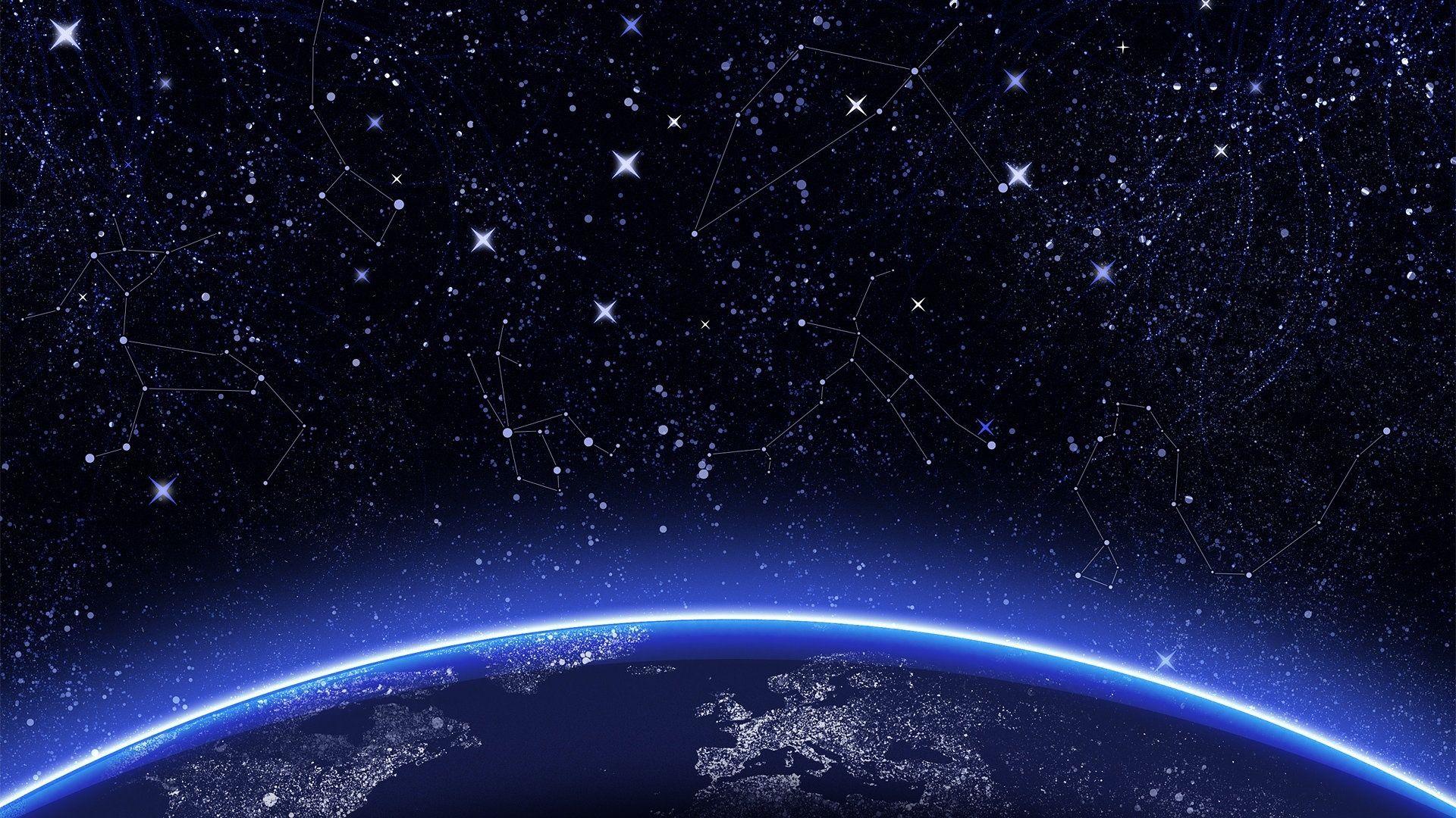 1920x1080 Night Stars Wallpaper