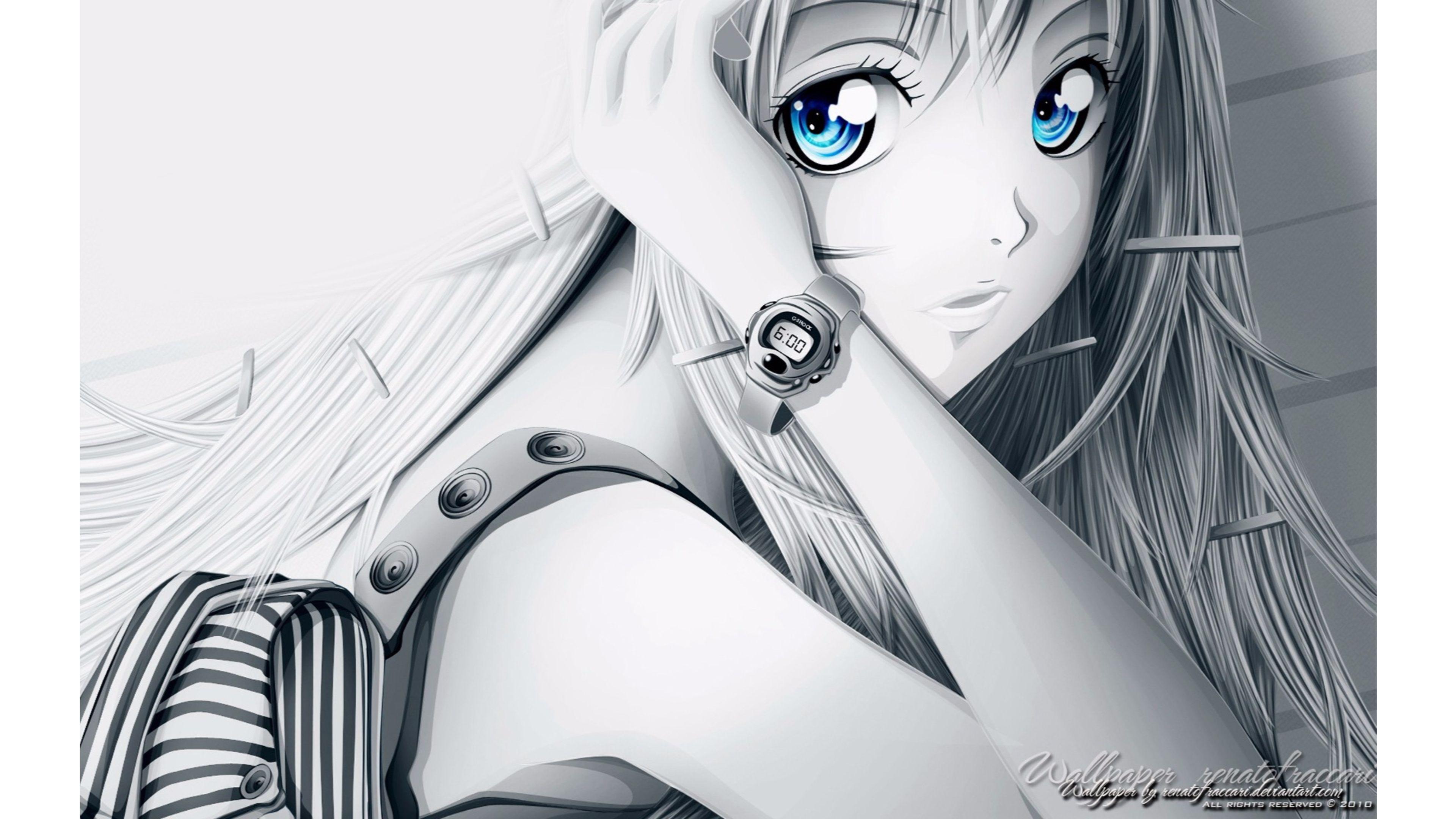 Black and White Anime Wallpapers - Top Free Black and White Anime Backgrounds - WallpaperAccess