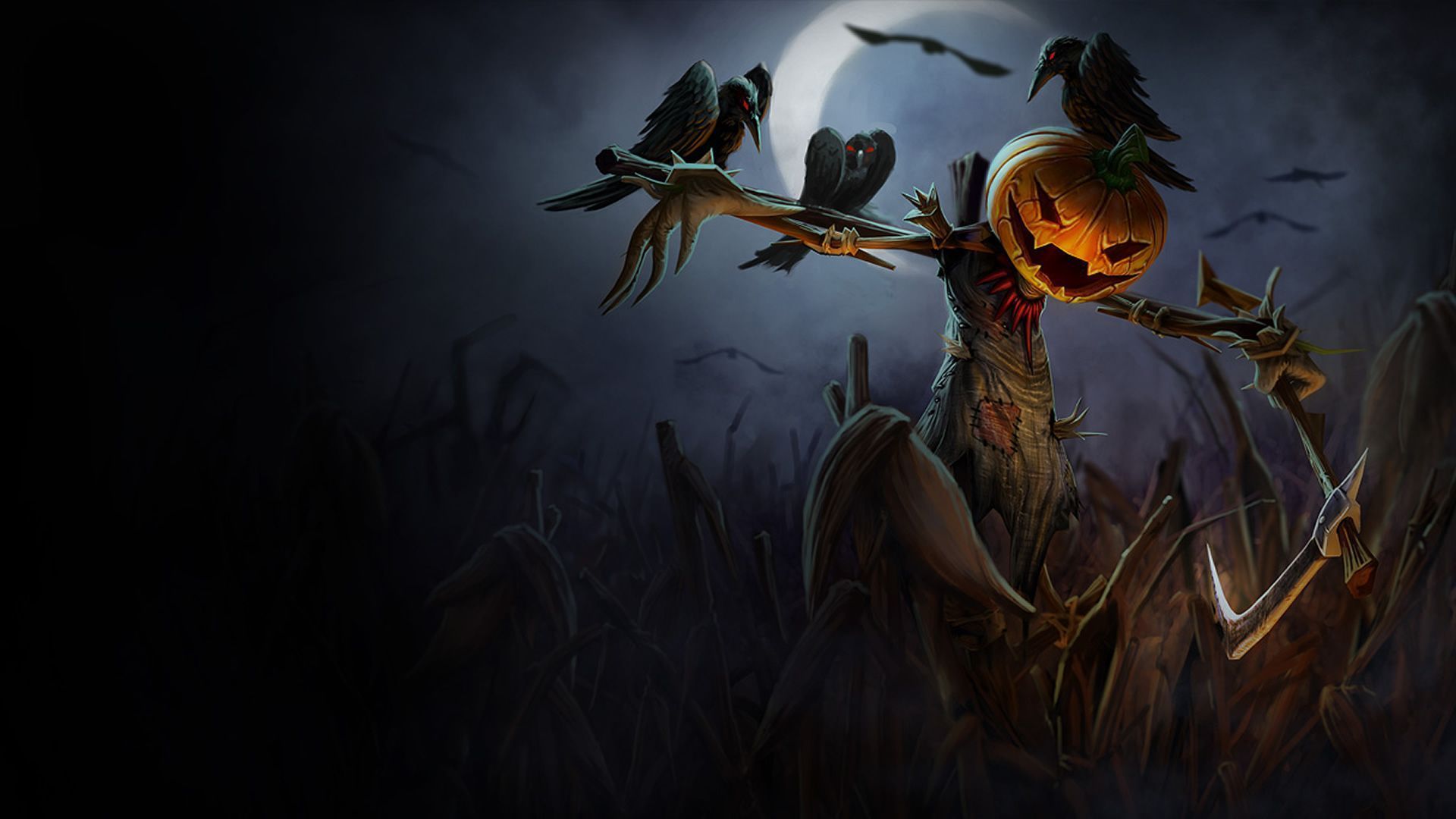 1920x1080 Pumpkin Head Fiddlesticks Wallpaper