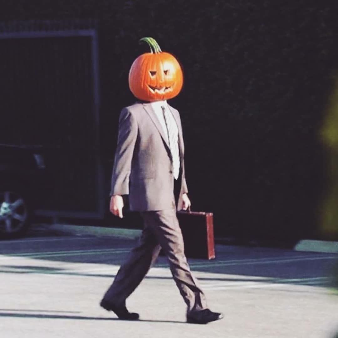 1080x1080 Dwight Pumpkin Wallpaper