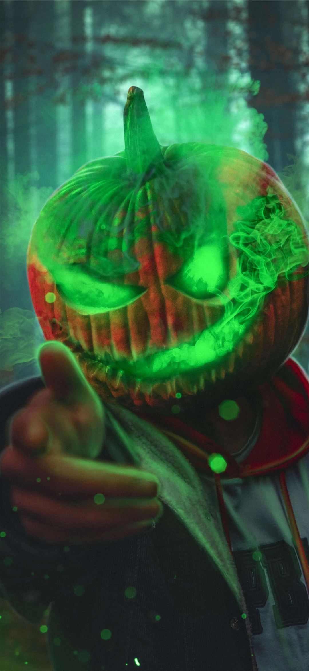 1080x2340 Pumpkin Head Halloween