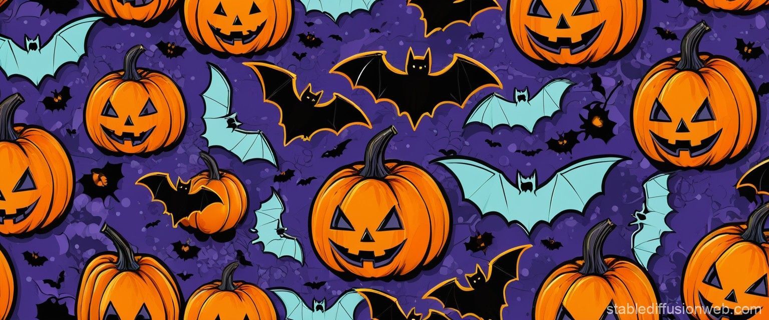 1536x640 halloween wallpaper with pumkin head