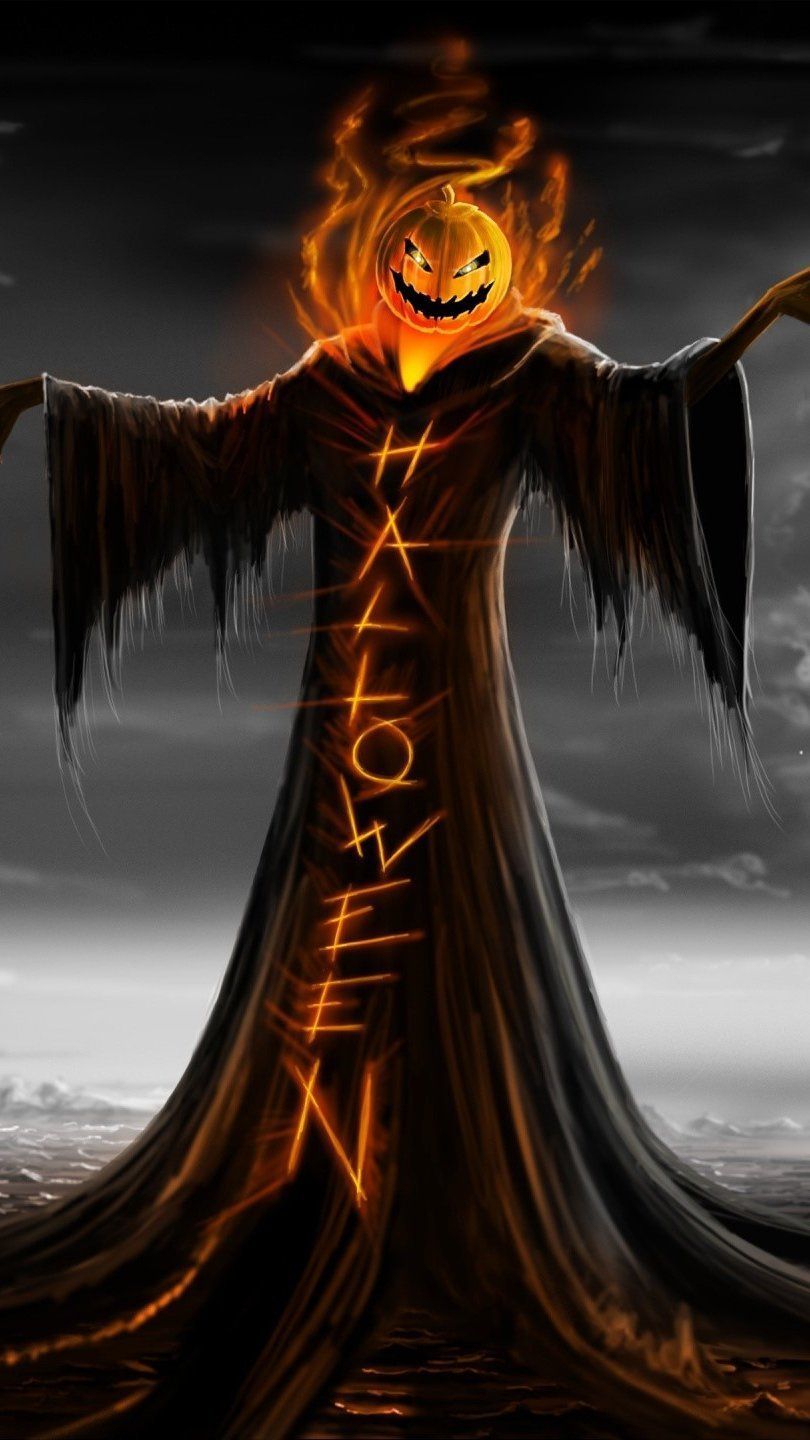 810x1440 pumpkin head Wallpaper 2k HD