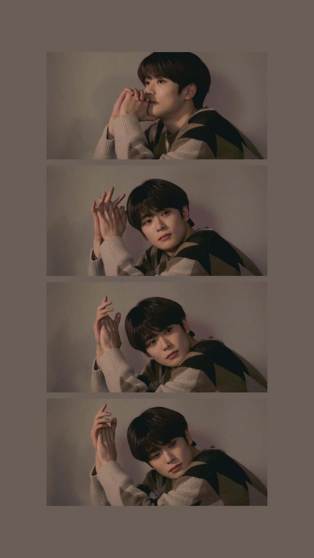 1080x1920 Download Brown Aesthetic Collage NCT Jaehyun Wallpaper