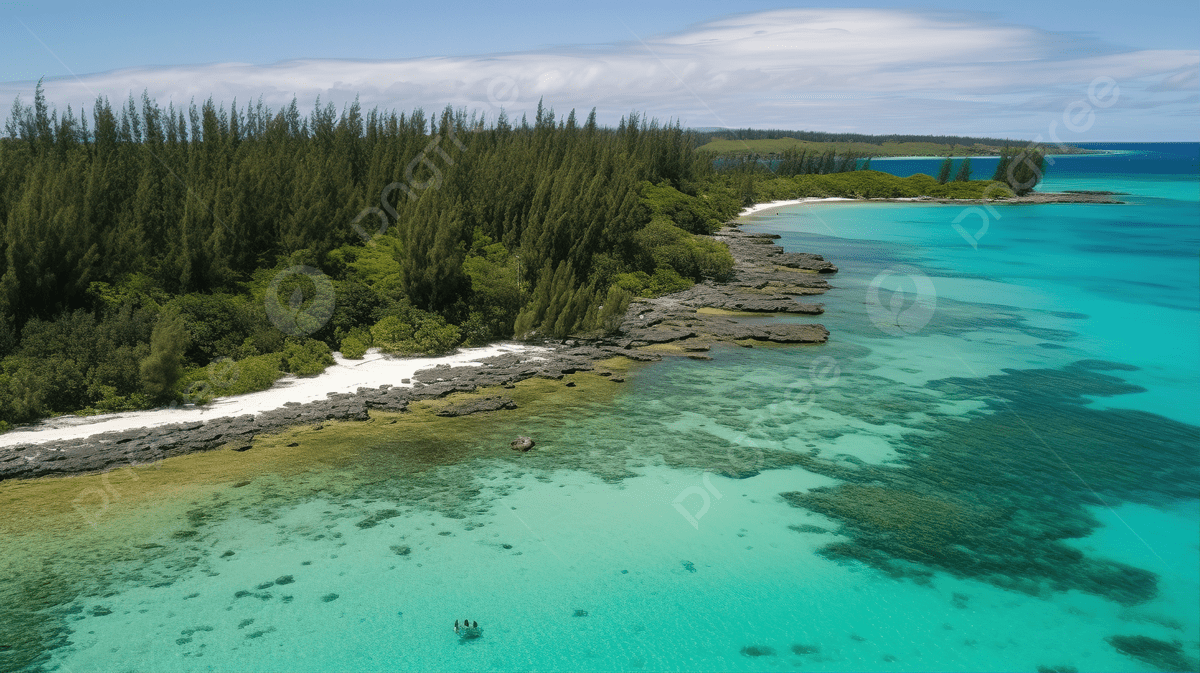 1200x673 Aerial View Of A Beach With Clear Water