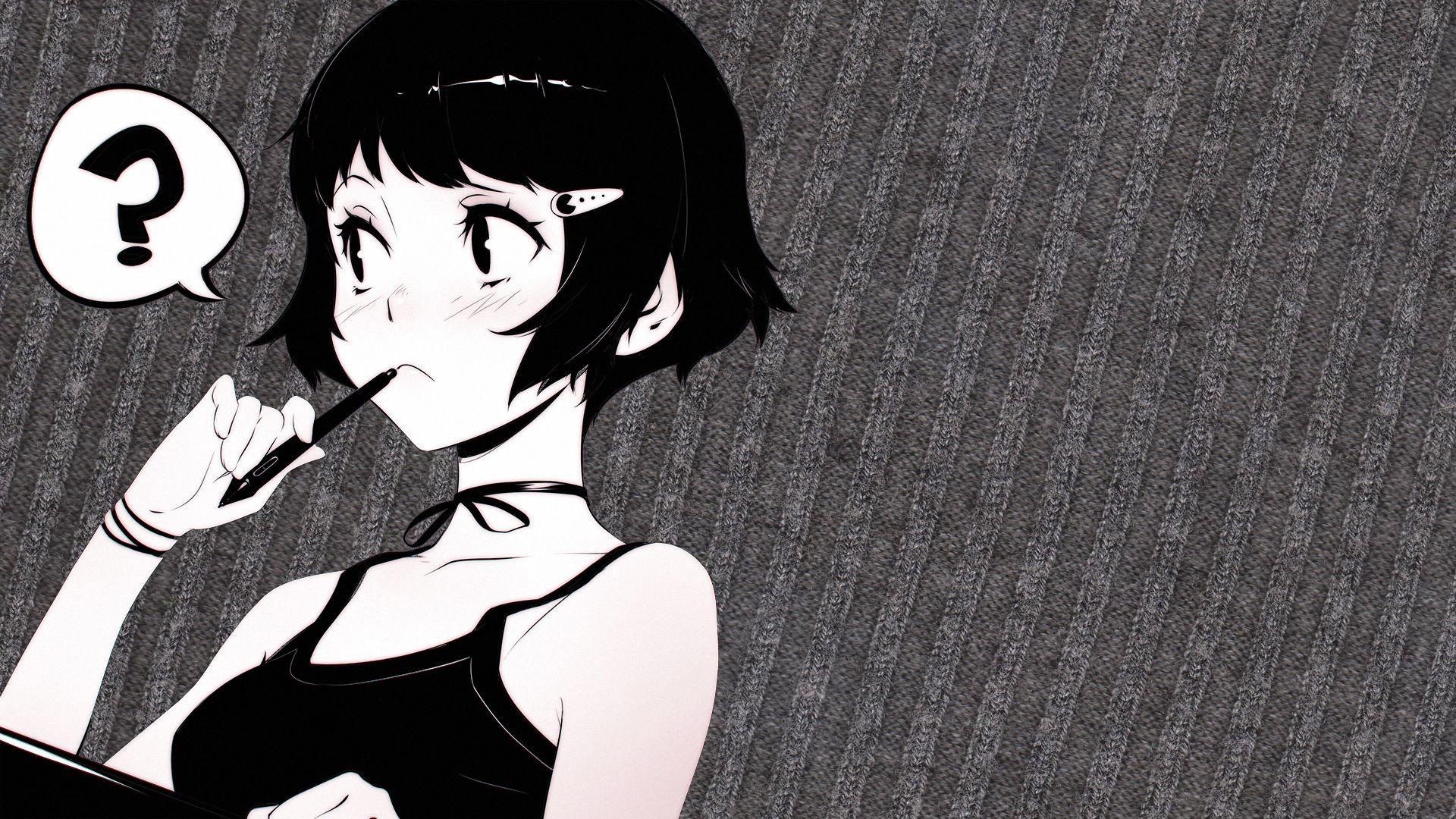 Black And White Anime Wallpapers Top Free Black And White