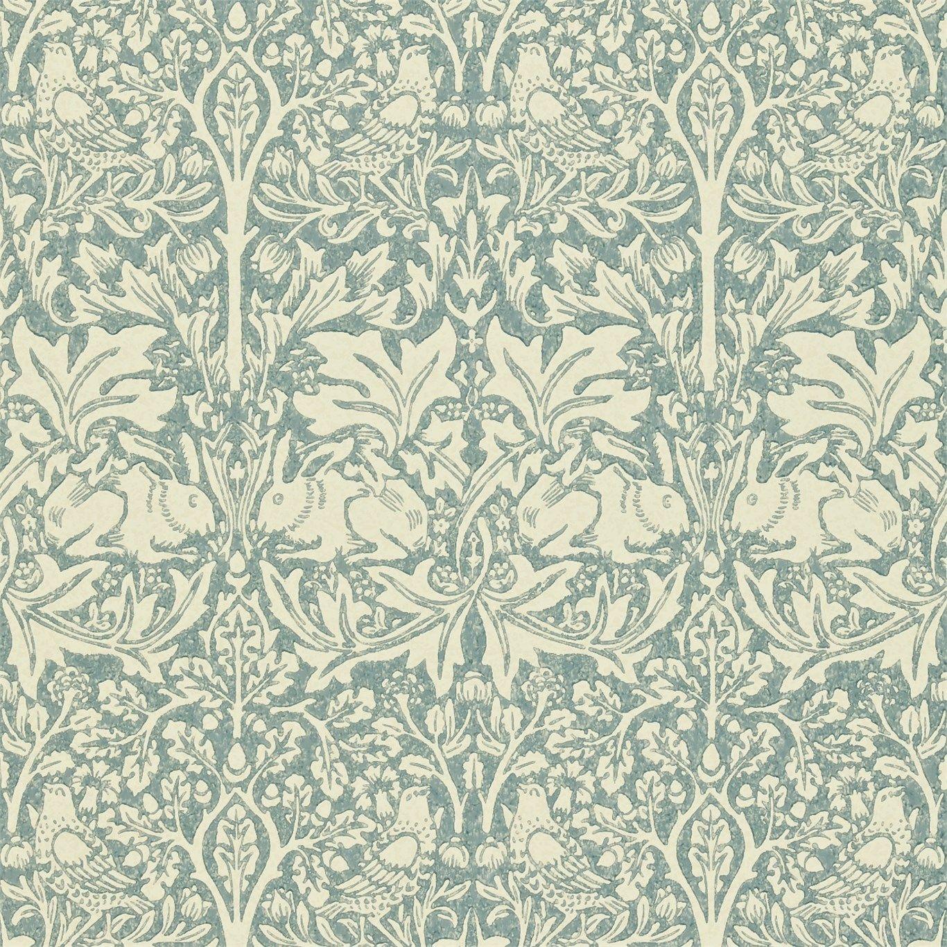 1366x1366 Morris & Co Rabbit Wallpaper