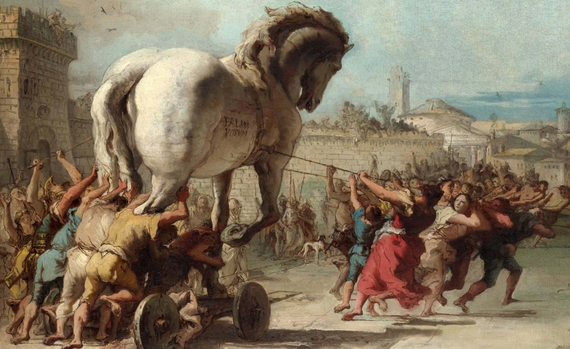 1920x1177 The Trojan Horse Into Troy Wallpaper