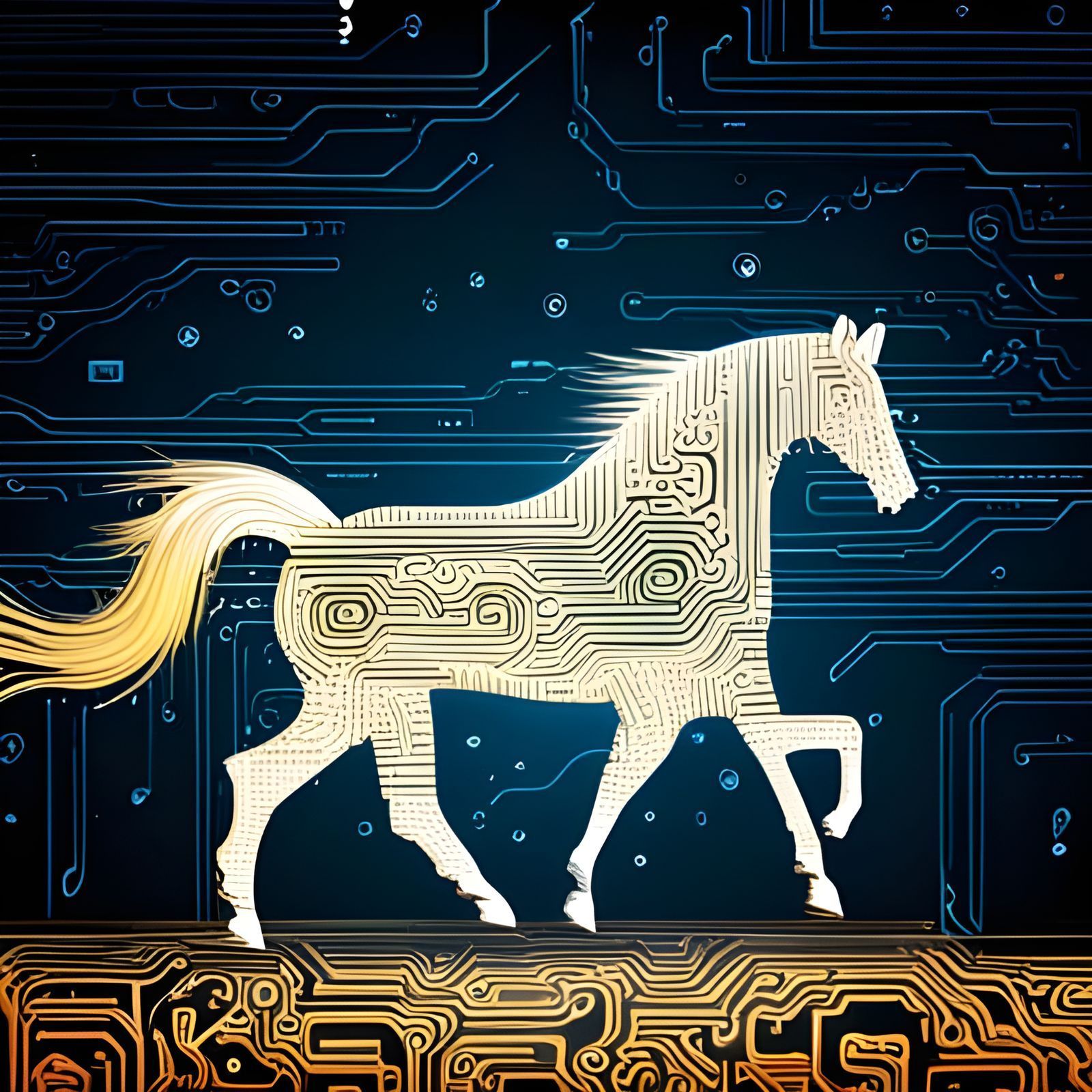 1600x1600 Trojan Horse, Ghost In The Machine