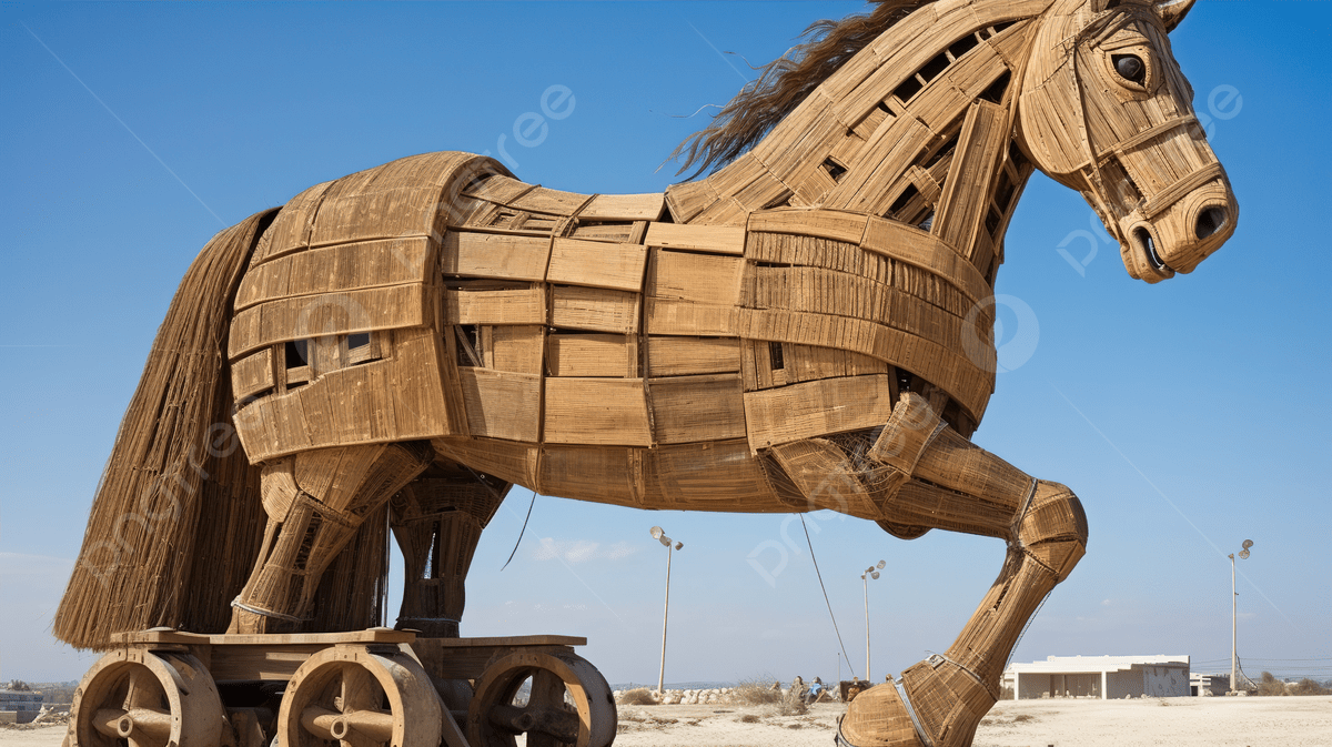 1200x673 An Elaborate Wooden Horse Made With