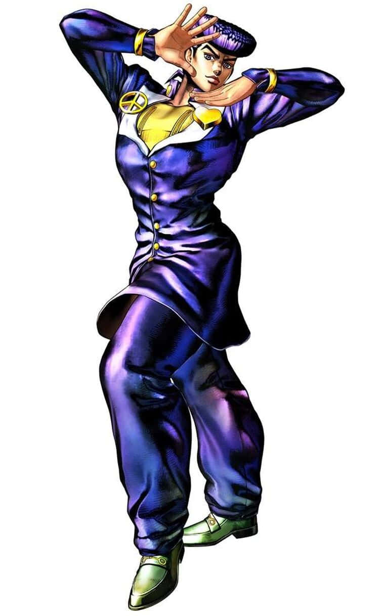 755x1218 Iconic Jojo Pose in Vibrant Artwork