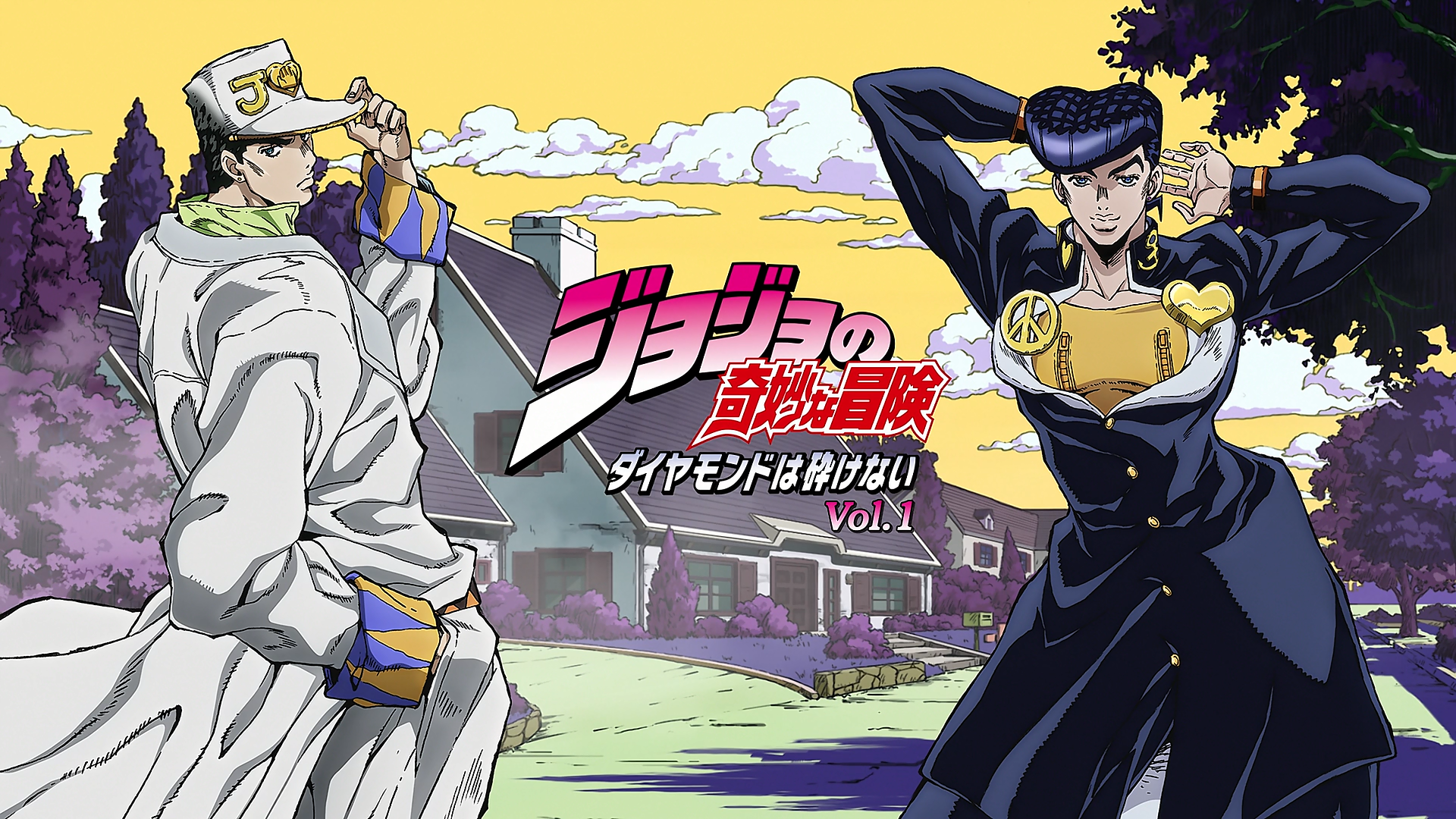 1920x1080 Jotaro Kujo Josuke Higashikata Anime
