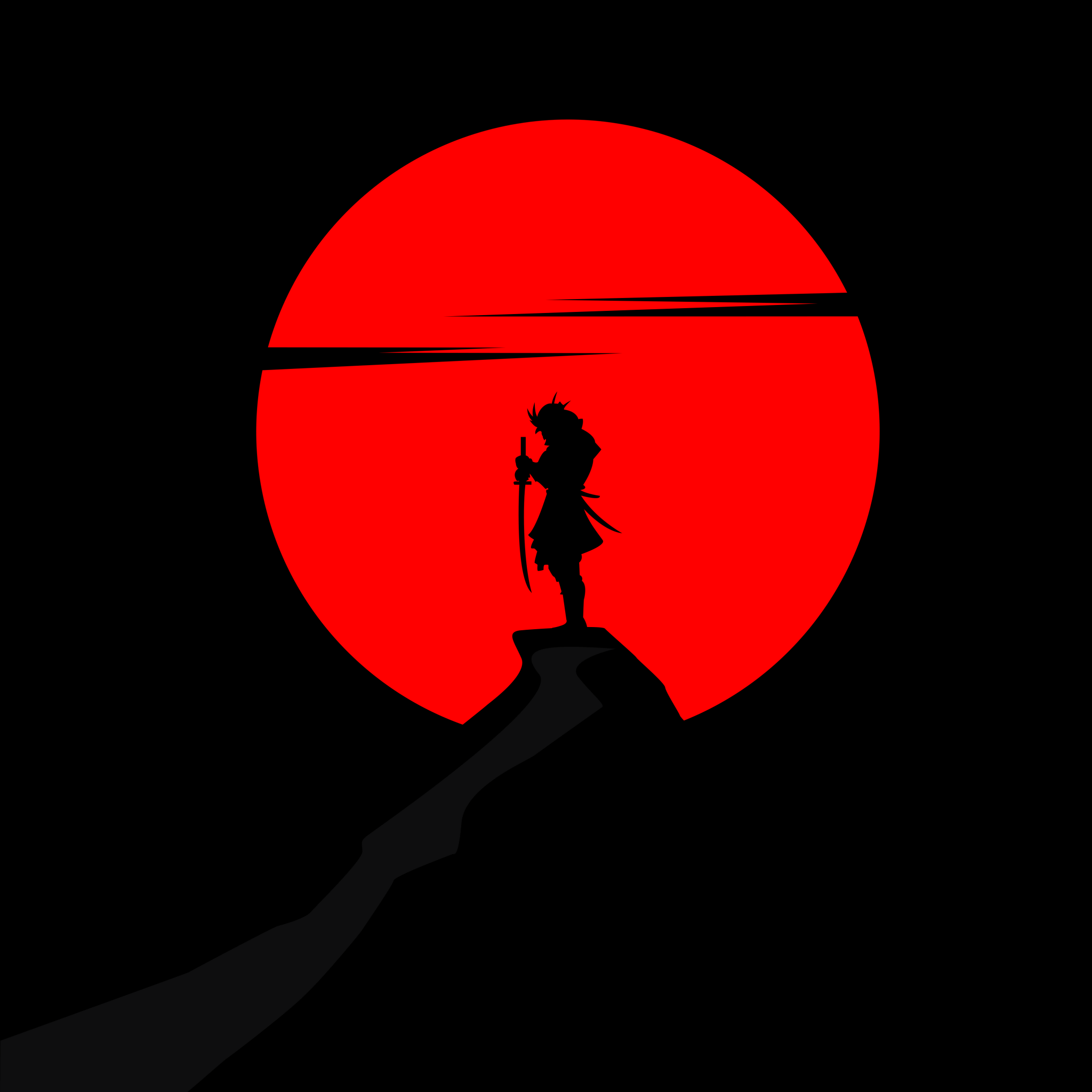 2048x2048 Samurai Wallpaper 4K, Katana, Warrior