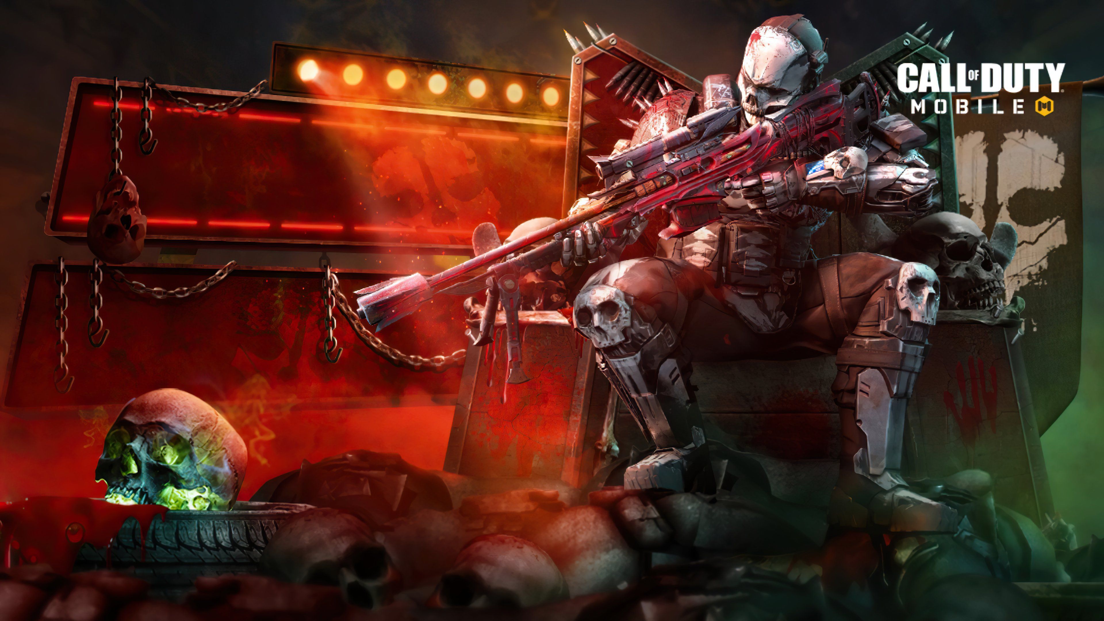 3840x2160 Call of Duty Mobile rune bone warrior