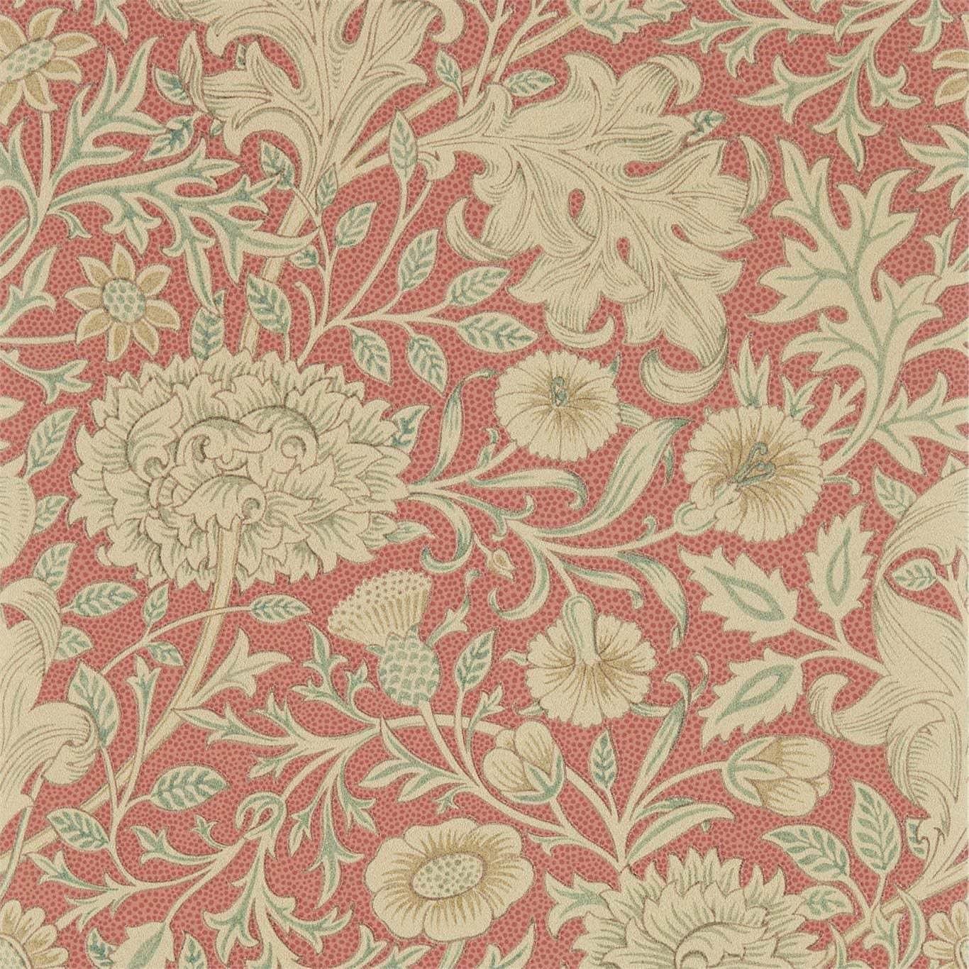 1366x1366 Morris & Co Wallpaper Double Bough Carmine Red