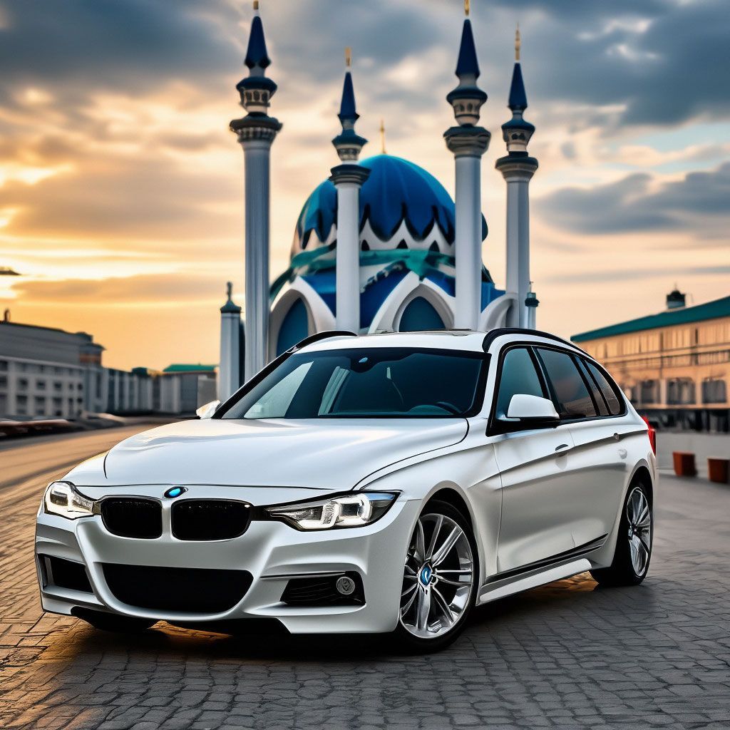 1024x1024 White BMW f31 in Kazan on