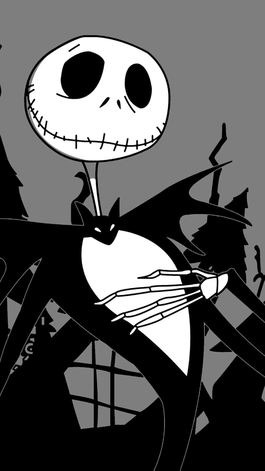 Hình nền 1080x1920 Jack Skellington and Sally