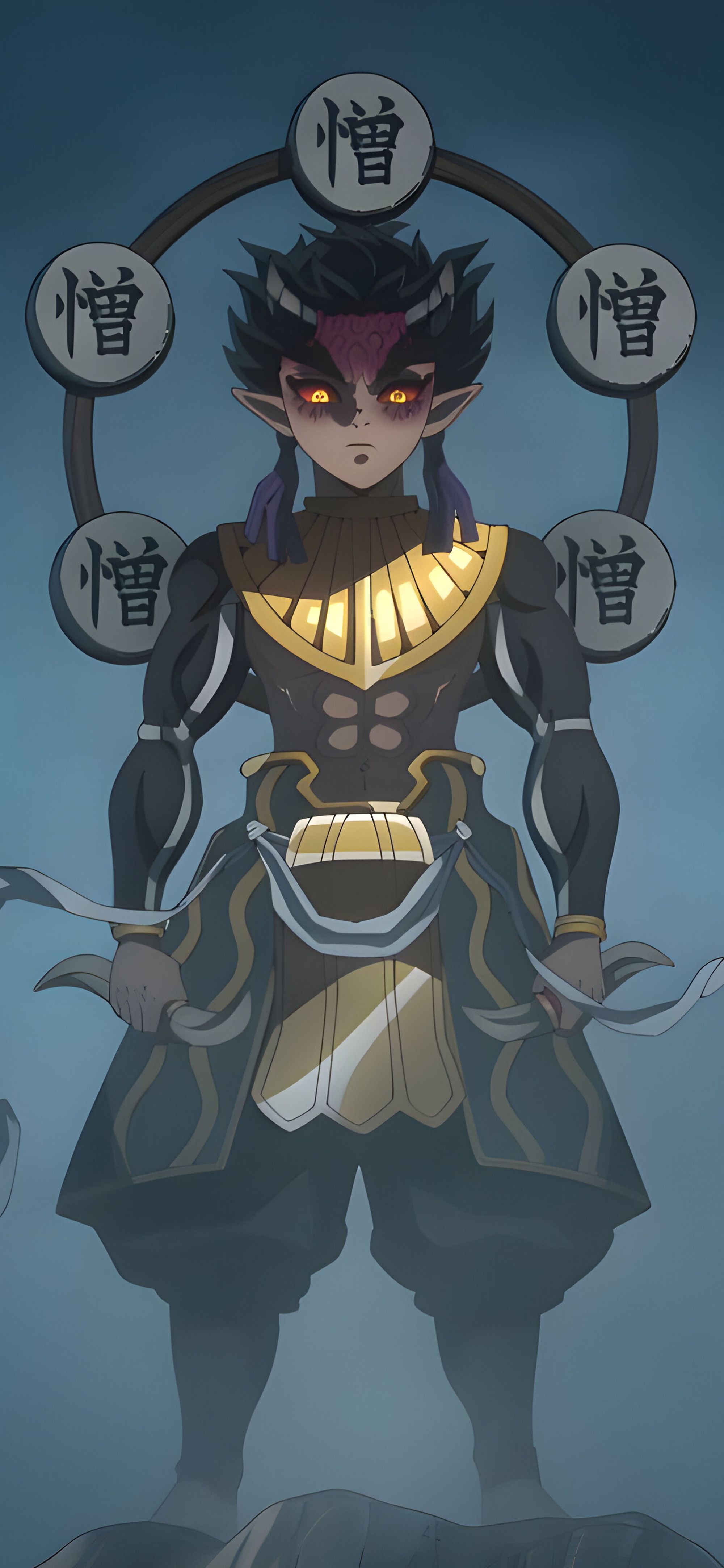 2000x4329 Demon Slayer Hantengu Clone Wallpaper