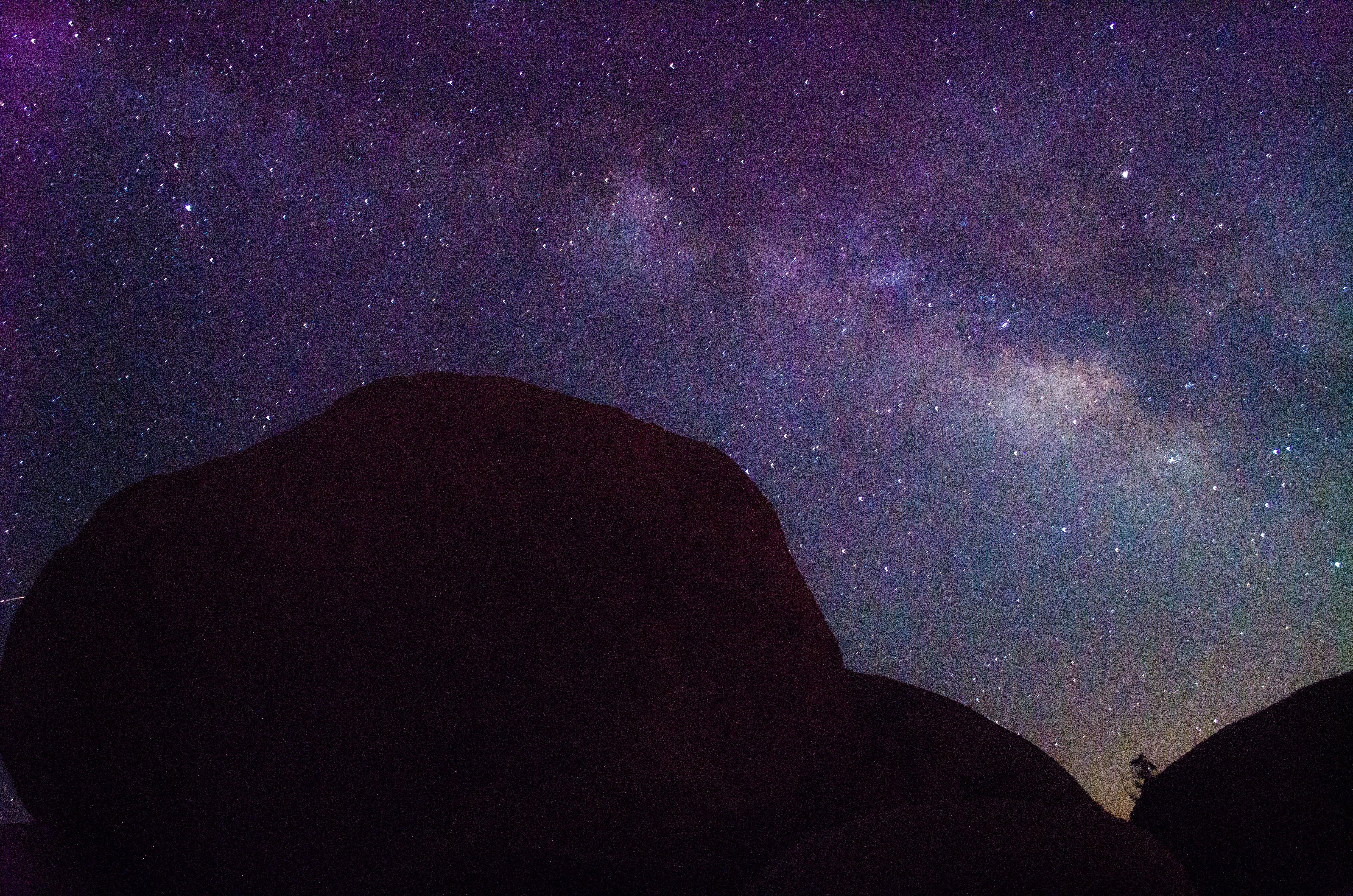 4928x3264 Starry sky, Mountains, Night, Stars HD wallpaper