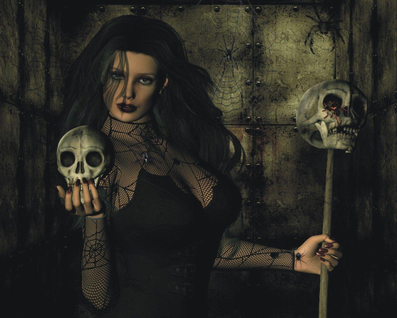 1280x1024 Witch Wallpaper