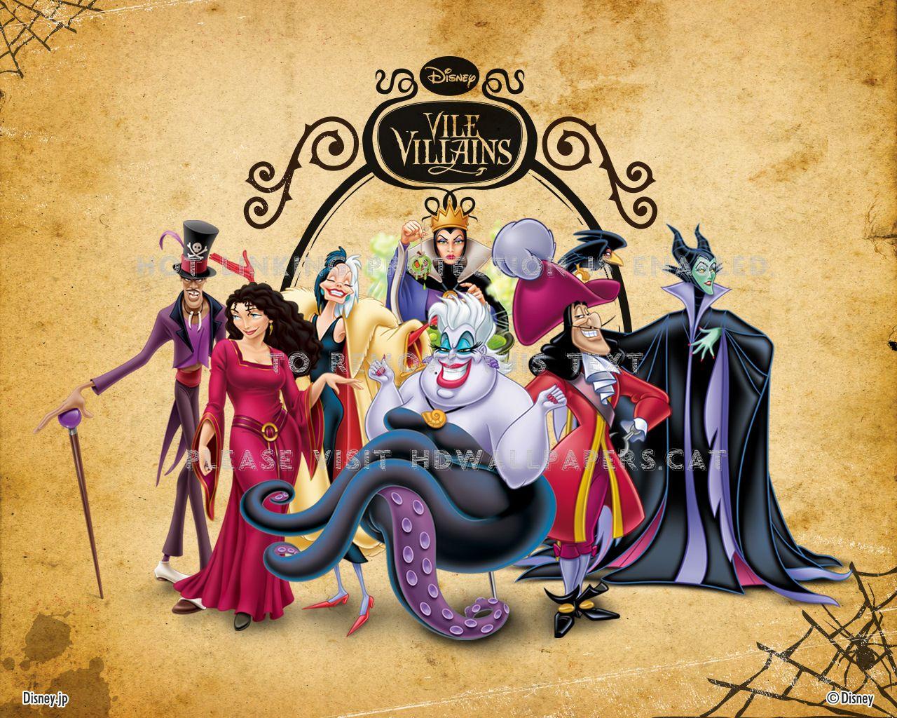 1280x1024 disney villains captain hook ursula cartoon