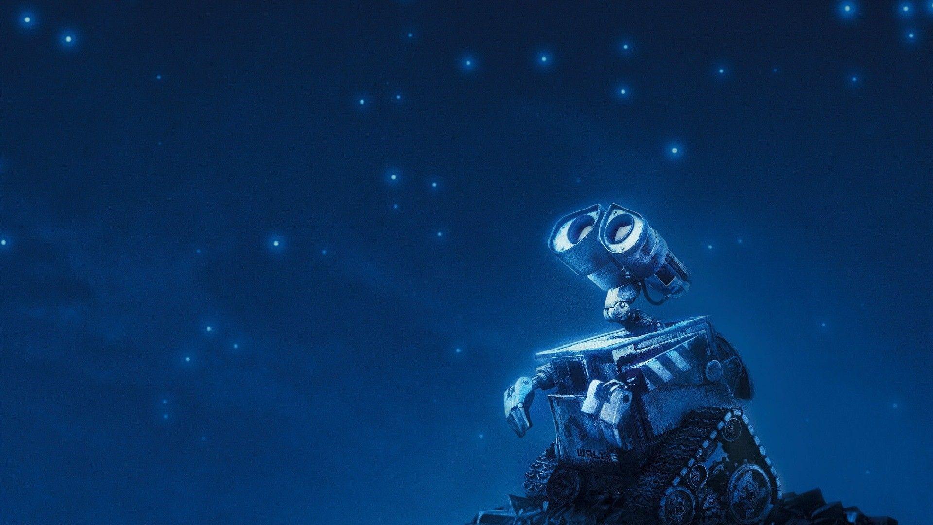 1920x1080 Free Robot Night Stars Sky Movie HD Wallpaper Download