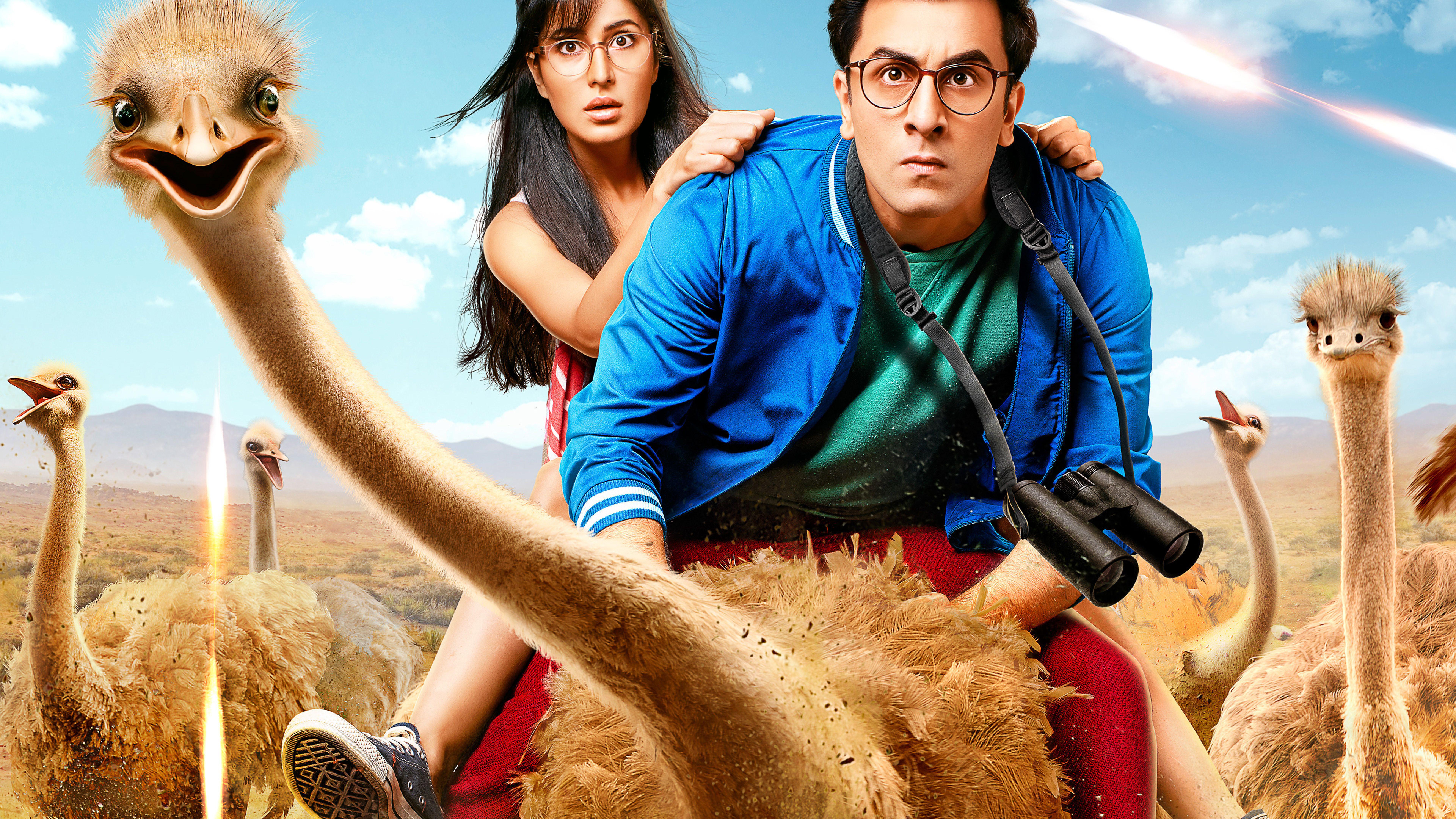 7680x4320 Ranbir Kapoor & Katrina Kaif Still From Jagga Jasoos 2017