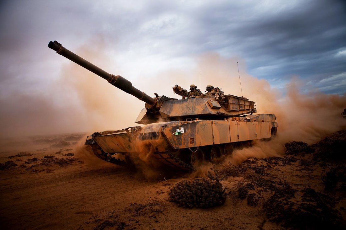 1100x733 M1A1 Abrams II- Canvas OR
