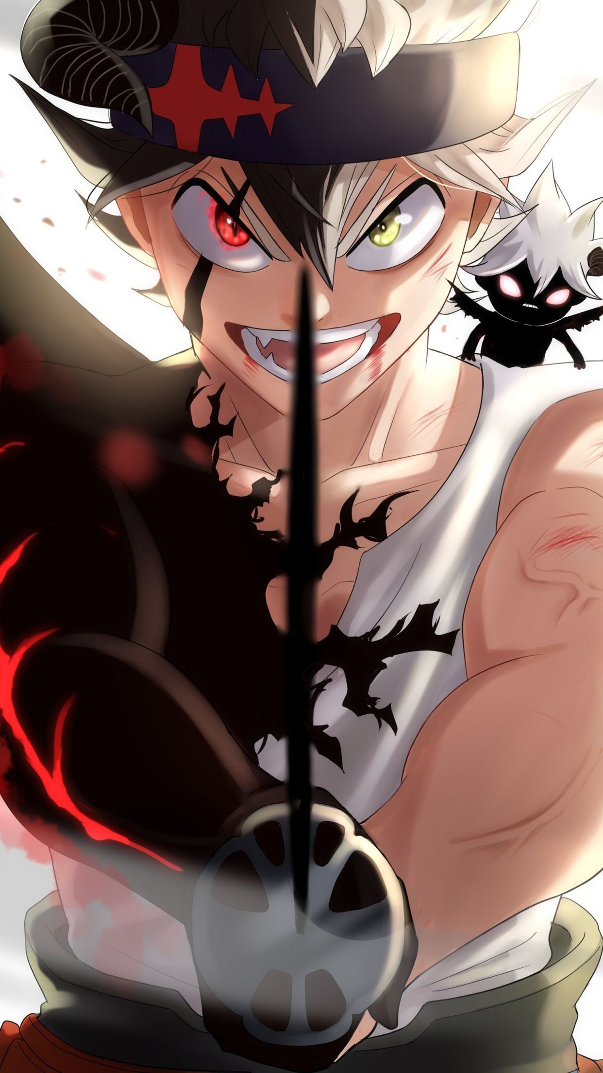 1242x2208 Asta Wallpaper 4K, Black Clover