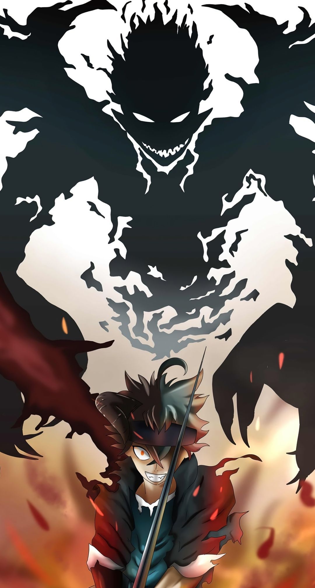 1080x2010 Asta (Black Clover) iPhone Wallpaper