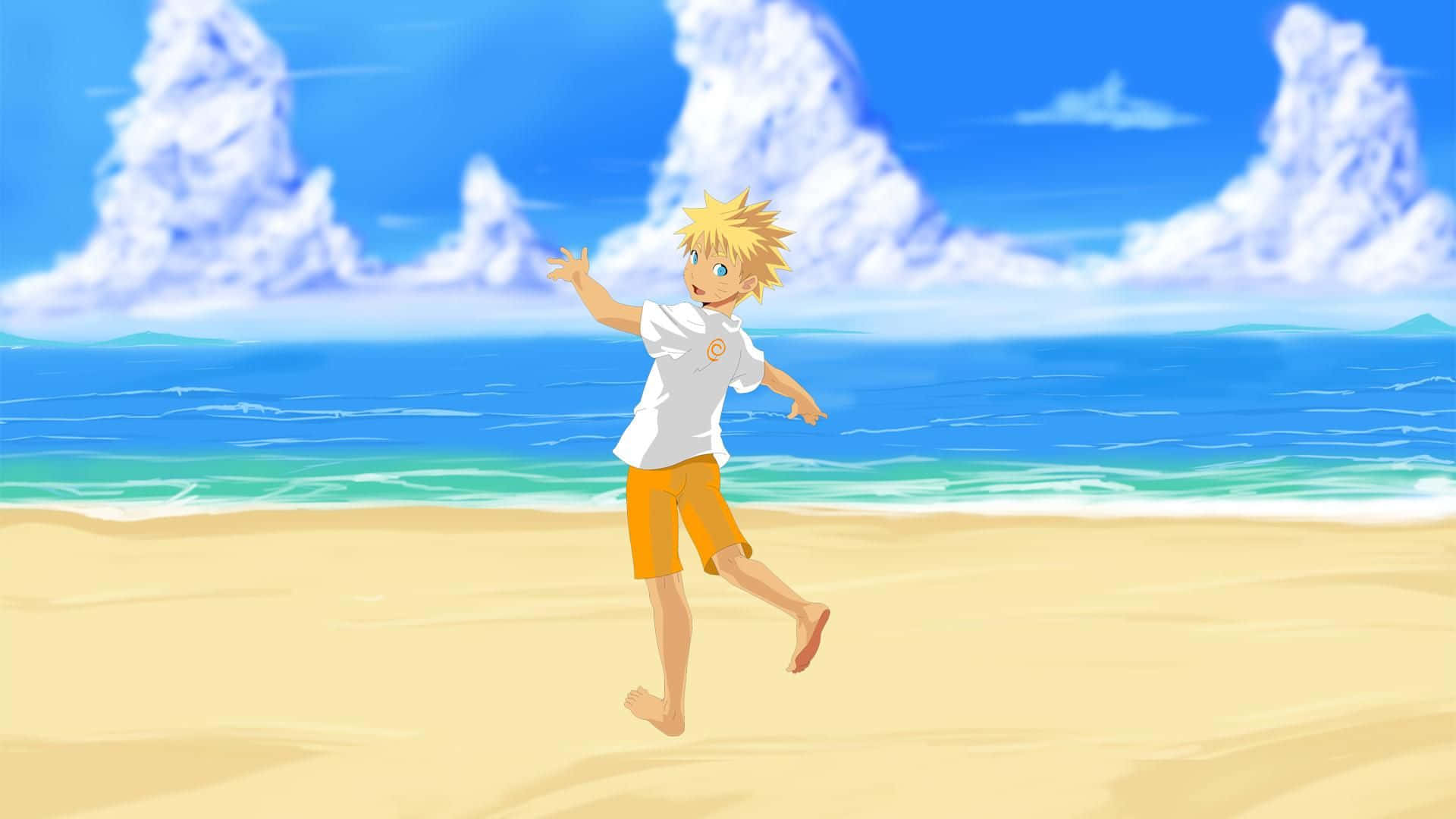 1920x1080 Anime Beach Wallpaper