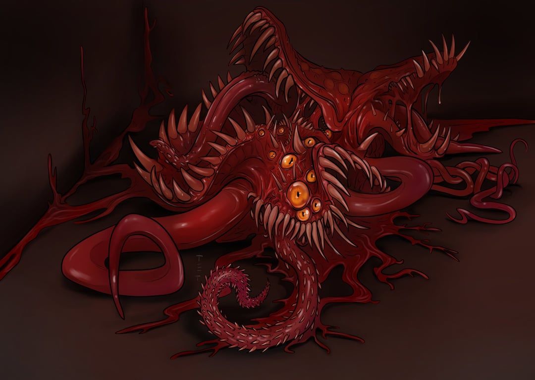 1080x767 My fanart for carrion, the best monster